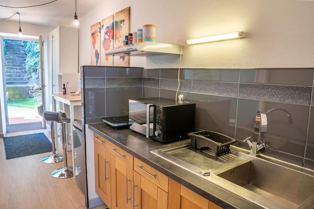 Oo Le Jardin Oo Paisible Studio Equipe Et Bien Place Quimper Ngoại thất bức ảnh