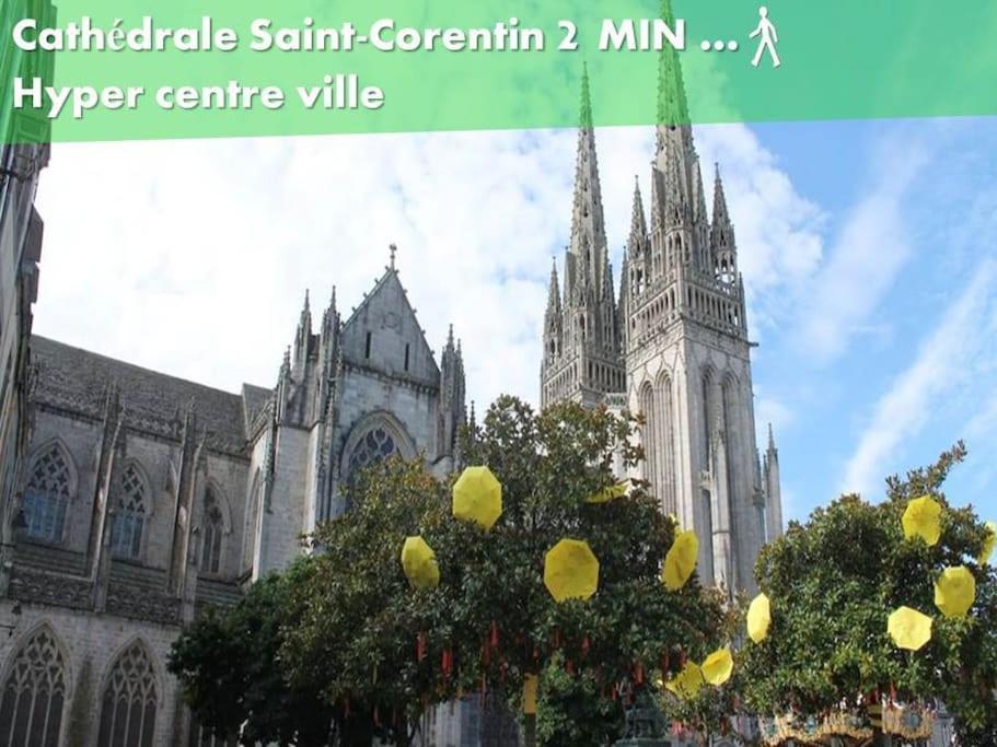 Oo Le Jardin Oo Paisible Studio Equipe Et Bien Place Quimper Ngoại thất bức ảnh