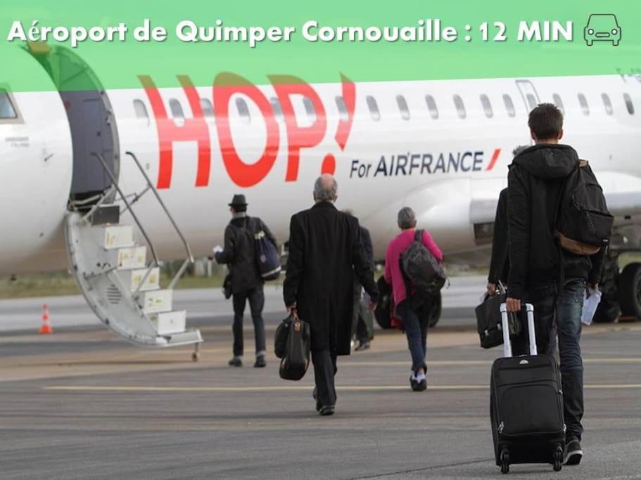 Oo Le Jardin Oo Paisible Studio Equipe Et Bien Place Quimper Ngoại thất bức ảnh